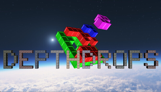 jmonkeyengine's tweet card. Depthdrops is a 3D puzzle game inspired by the classic BlockOut game for DOS. Move and rotate the pieces almost anywhere (except backwards) and aim for the highest score.