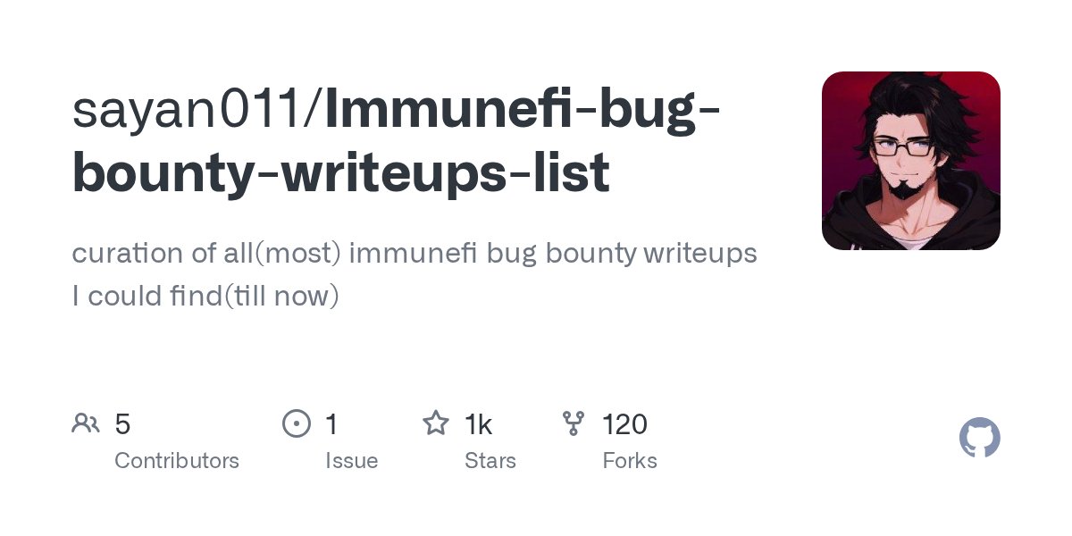 pxng0lin's tweet card. curation of all(most) immunefi bug bounty writeups I could find(till now) - sayan011/Immunefi-bug-bounty-writeups-list