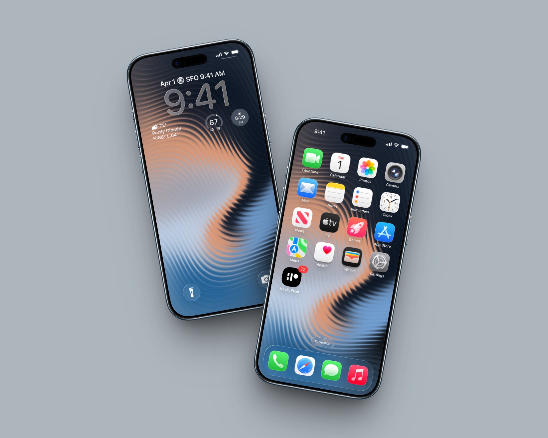 iDownloadBlog's tweet card. These refraction iPhone wallpaper downloads make for a great addition to your iOS 26 Liquid Glass UI design.