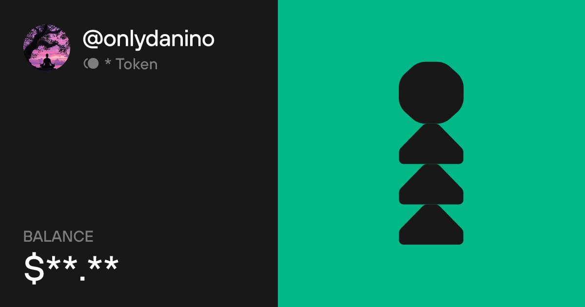 onlydanino's tweet card. Send & receive crypto on X