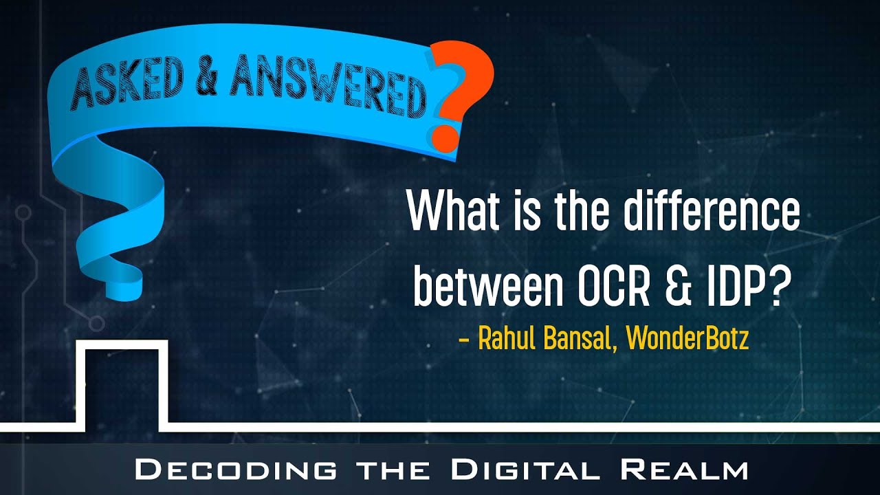 WonderBotz's tweet card. OCR vs. IDP Explained: Key Differences and how do they fit in the...