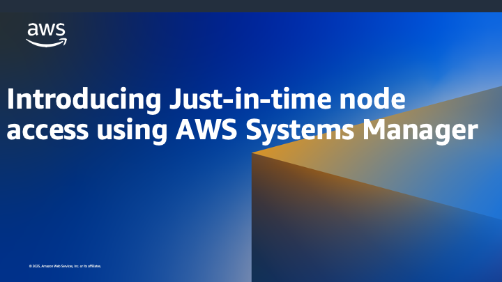 LogicataCloud's tweet card. Today, we’re excited to announce the general availability of just-in-time node access, a new capability in AWS Systems Manager. Just-in-time node access enables dynamic, time-bound access to Amazon...