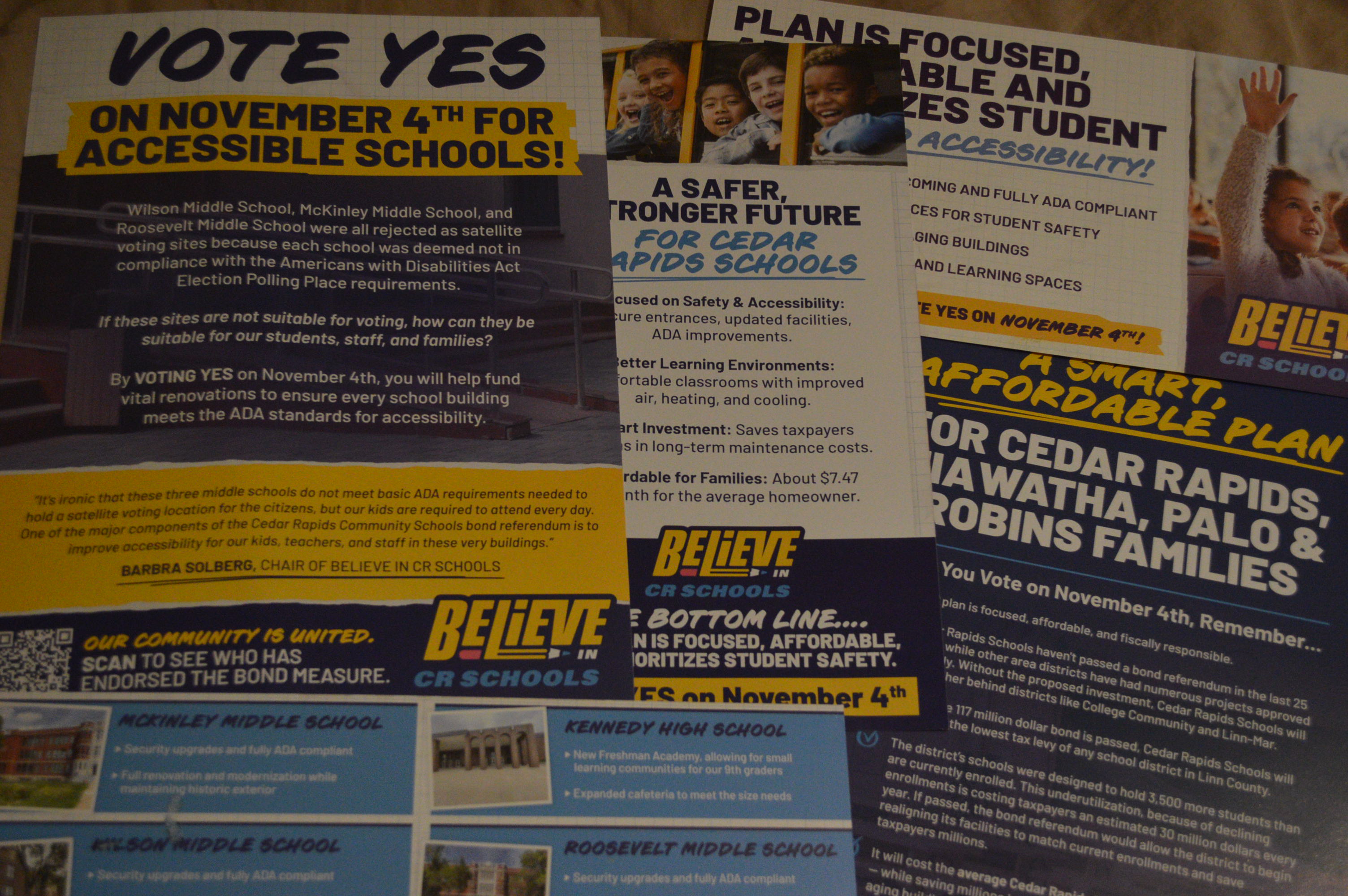 HomegrownIA's tweet card. Believe in CR Schools paid for a number of campaign mailings to support passage of the $117 million bond referendum for the Cedar Rapids School District. (photo/Cindy Hadish) CEDAR RAPIDS, Iowa --...