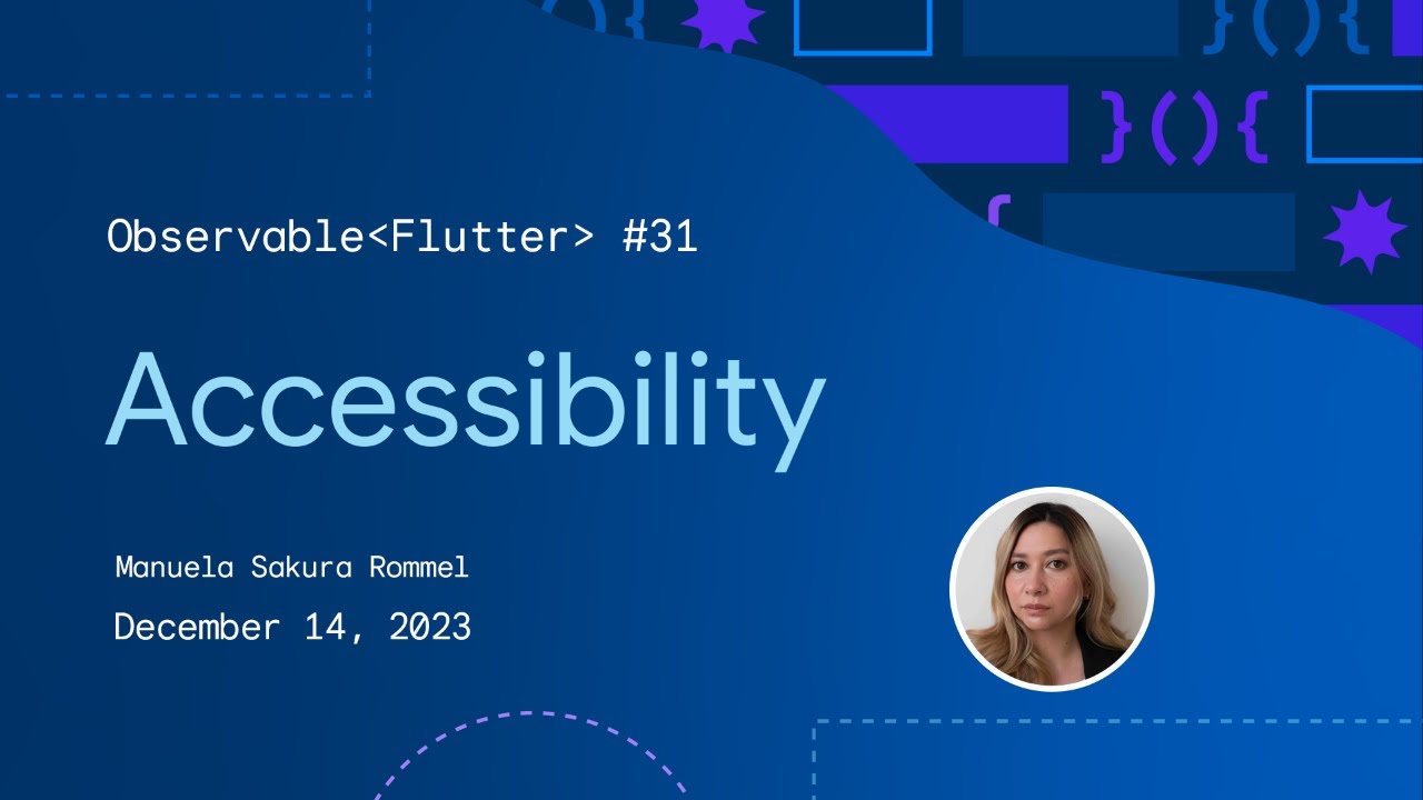 ManuSakuraRo's tweet card. Observable Flutter #31: Accessibility