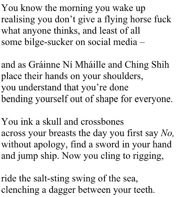 AtriumPoetry's tweet card. Sweetheart, You’re A Pirate Now .. .. Suzanna Fitzpatrick (she/her) is a bisexual poet with poems on Radio 4 and widely published in magazines and anthologies in the UK, US, Ireland and Canada. Her…