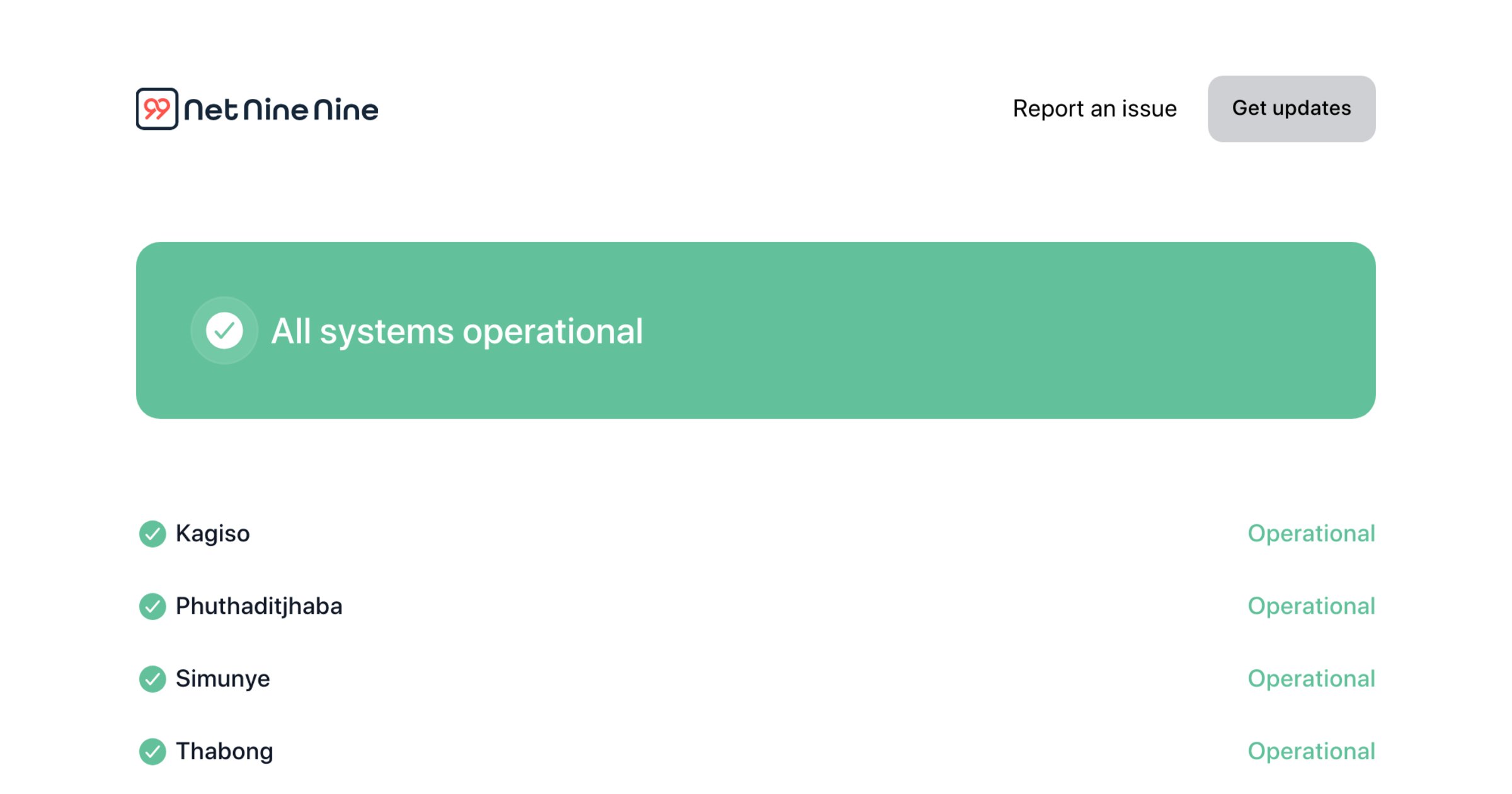 NetNineNine's tweet card. Kwa-Guqa Outage - Incident details - NetNineNine Status