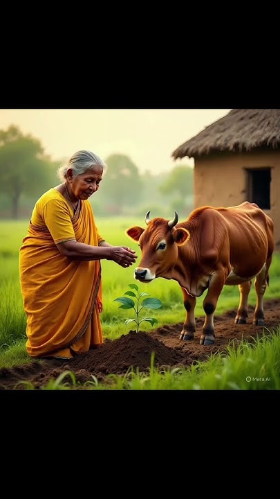 sudhirZeeNz's tweet card. Animal and environment- lovely moment #villagelife #childhoodmemories...