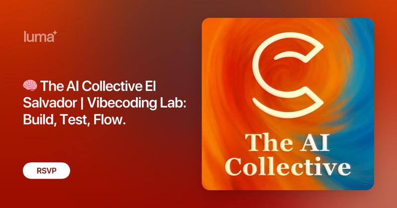 TechLoversFM's tweet card. 🧠 The AI Collective El Salvador | Vibecoding Lab: Build, Test, Flow El Vibecoding Lab es un espacio creado para developers, personas técnicas y no técnicas…