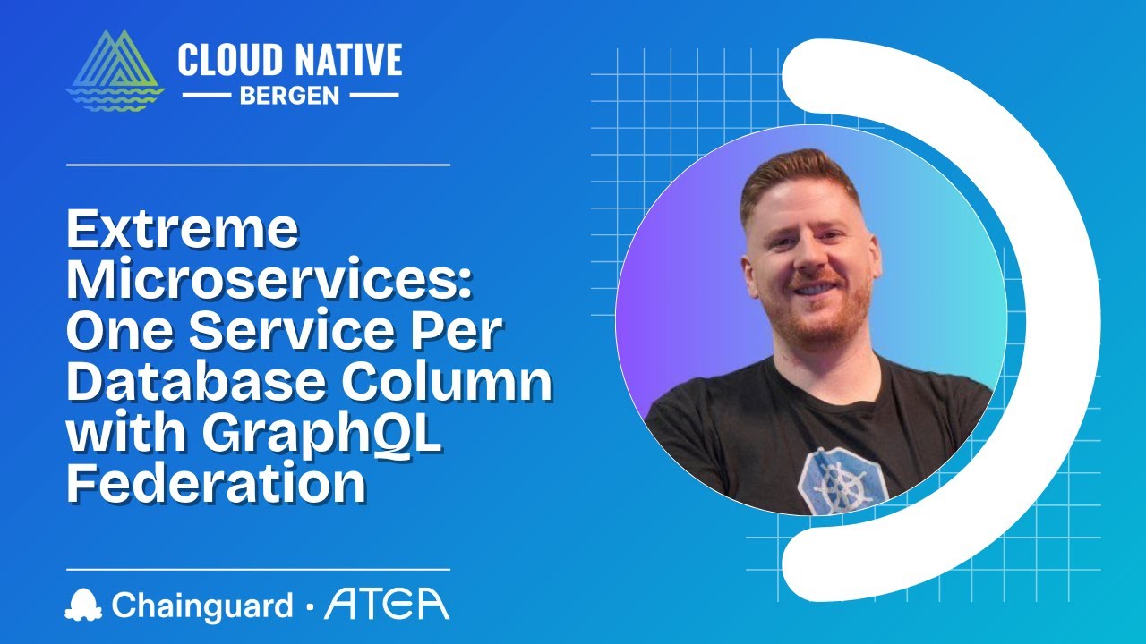 NaveenS16's tweet card. Extreme Microservices: One Service Per Database Column with GraphQL...