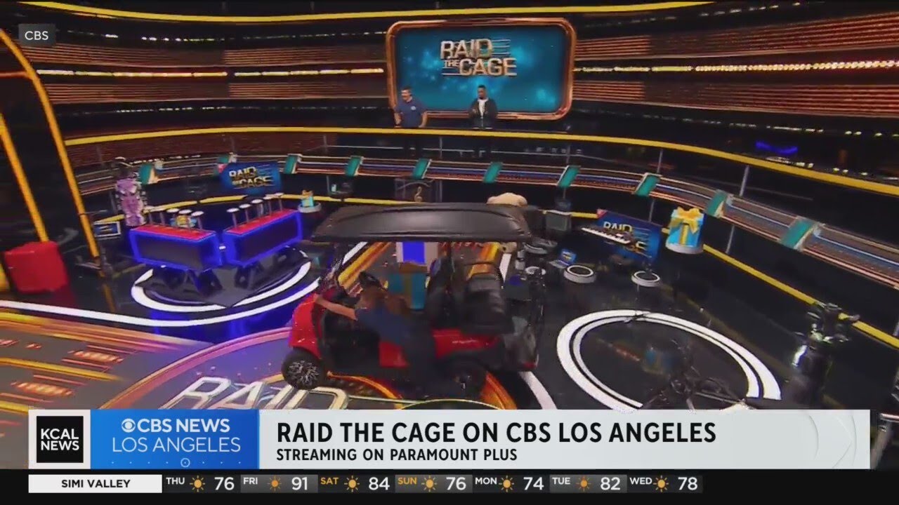 mandelweb's tweet card. Raid the Cage, a new gameshow on CBS