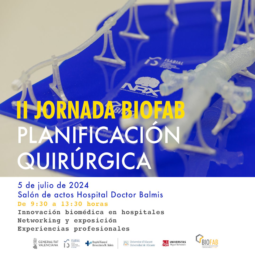 biofab_alc's tweet card. II Jornada BIOFAB. Planificación Quirúrgica - ISABIAL