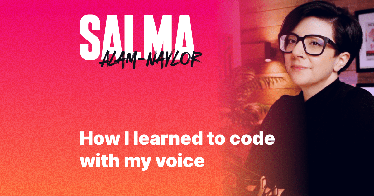 Arman_Borkhani's tweet card. Struggling with severe hand pain, I learned to code by voice. This is my journey with Talon and Cursorless, plus practical tips for hands-free development.