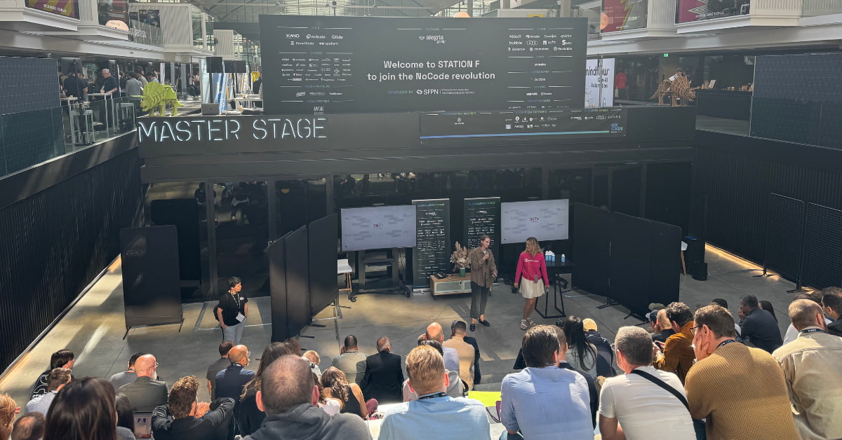 AdrienBrun58833's tweet card. L'équipe de JUPDLC s’est rendue au NoCode Summit 2023. Que retenir ? Voici un état des lieux des dernières tendances du NoCode et Lowcode !