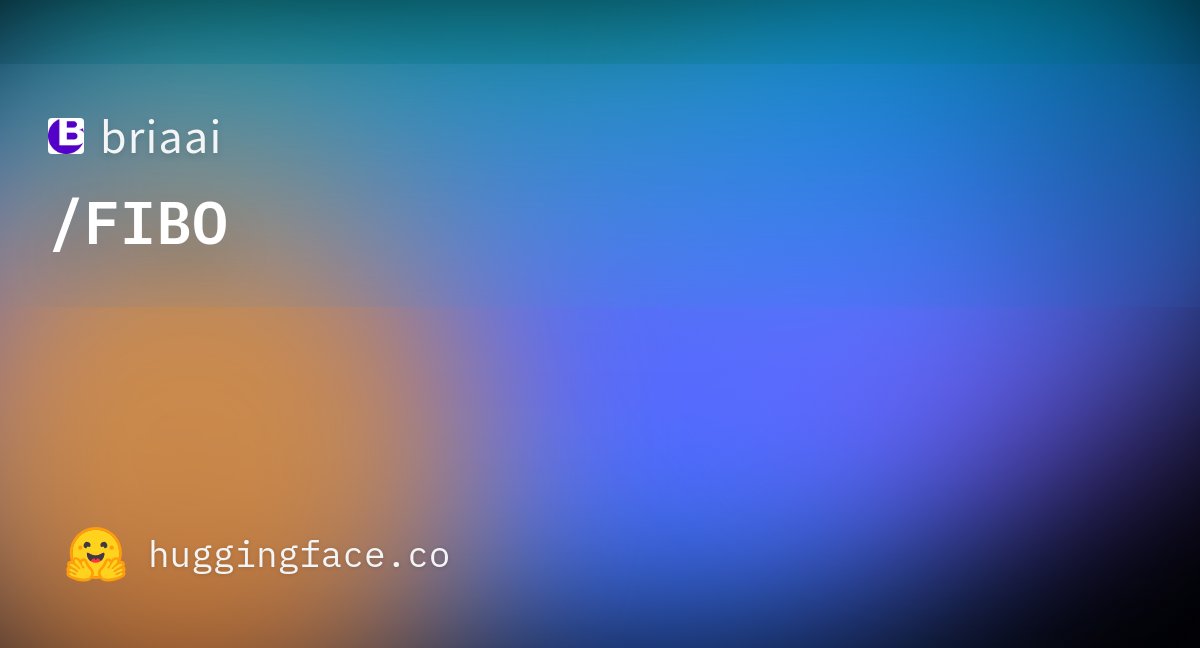 bria_ai_'s tweet card. briaai/FIBO · Hugging Face