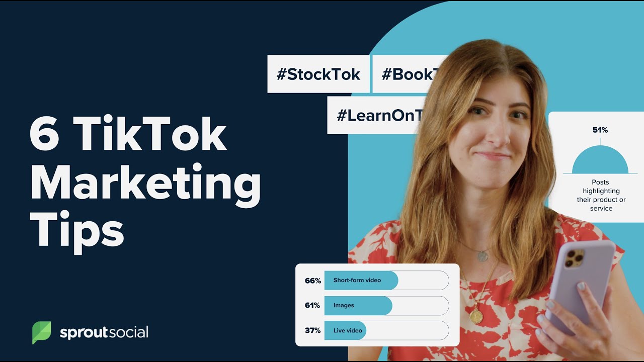 SproutSocial's tweet card. TikTok Marketing for Business: 6 Tips for Beginners