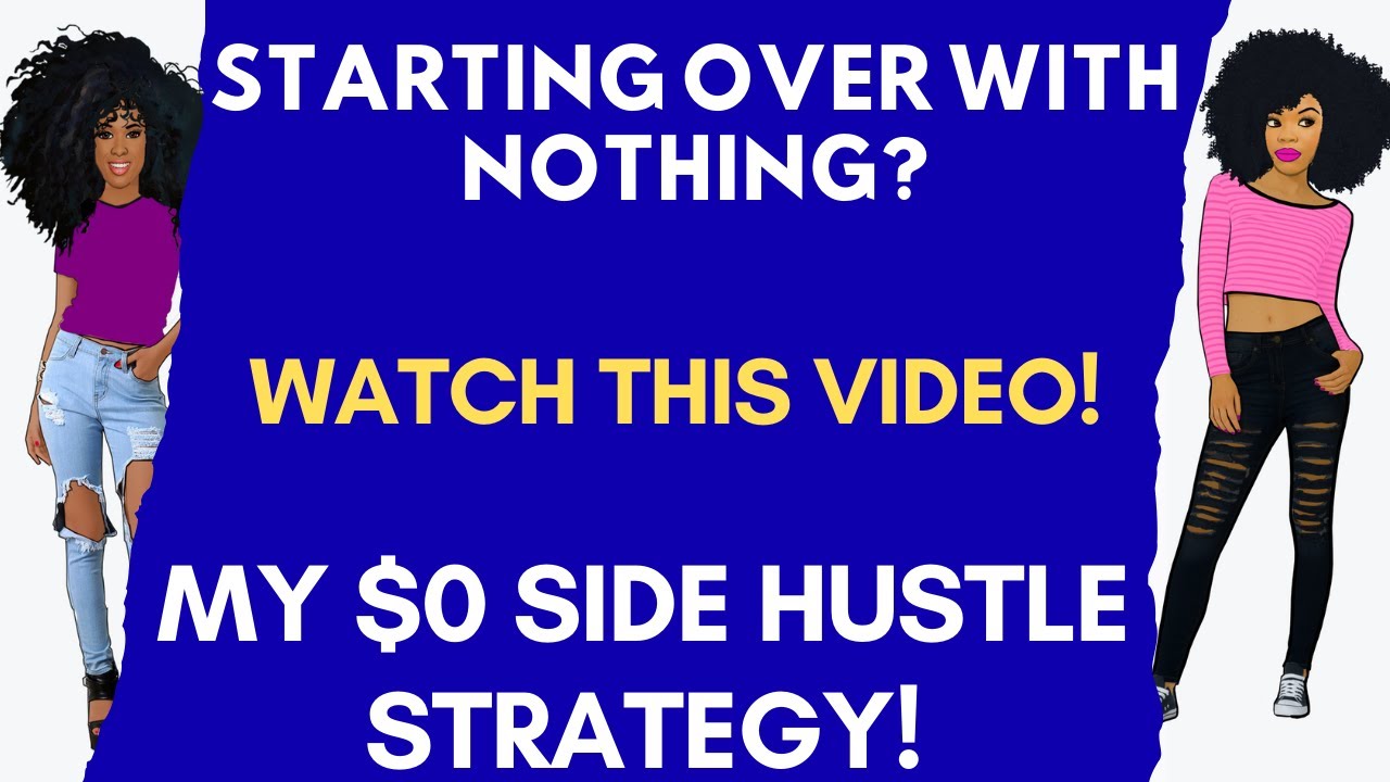 two_hustle's tweet card. Starting Over With Nothing! Watch This Video! My $0 Side Hustle...