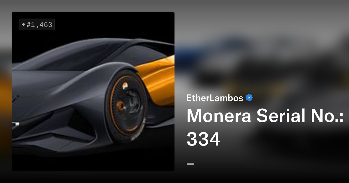 etherlambot's tweet card. Check out your [garage](https://www.etherlambos.io) to tune your EtherLambo to perfection. [Satoshi](https://bit.ly/3pFzw8K) I [Vitalik](https://bit.ly/3y6UnWp) I [T-Rex](https://bit.ly/3lJXAq3) I...