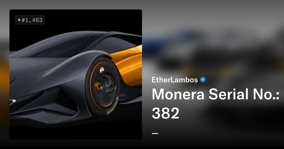 etherlambot's tweet card. Check out your [garage](https://www.etherlambos.io) to tune your EtherLambo to perfection. [Satoshi](https://bit.ly/3pFzw8K) I [Vitalik](https://bit.ly/3y6UnWp) I [T-Rex](https://bit.ly/3lJXAq3) I...