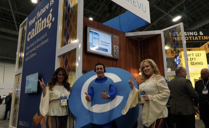 StructureEx's tweet card. #CALLREVU was a hit with our 1970's throwback #design at the #NADA2022 today. Find out how we can make you #stand out at your next show. WE. AMPLIFY. BRANDS.