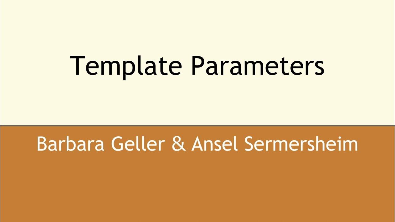 copperspice_cpp's tweet card. Template Parameters