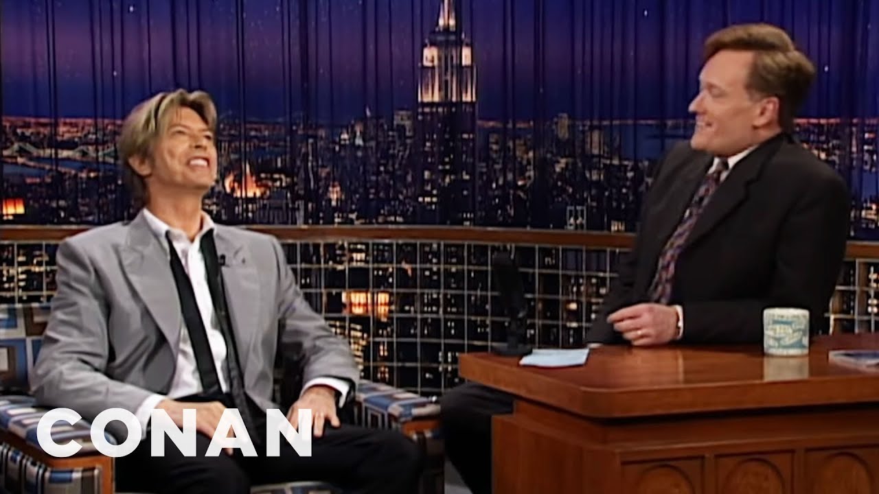 MsDWright's tweet card. Conan Remembers David Bowie | CONAN on TBS