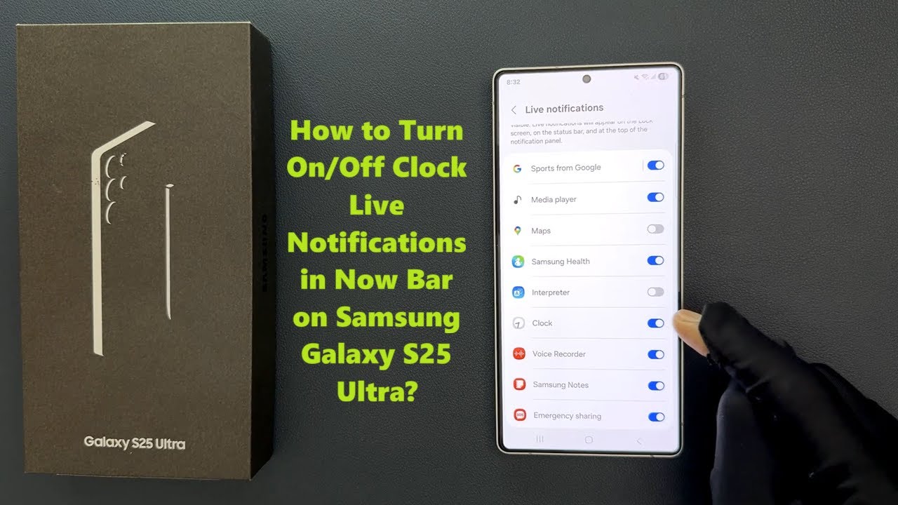 TechMeSpot's tweet card. How to Turn On/Off Clock Live Notifications in Now Bar on Samsung...