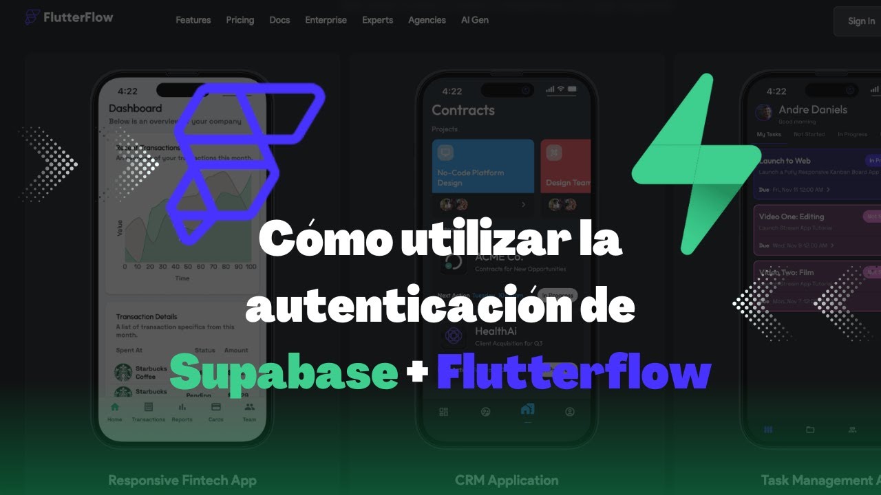 esflutterflow's tweet card. Cómo utilizar la autenticación de Supabase en Flutterflow para...