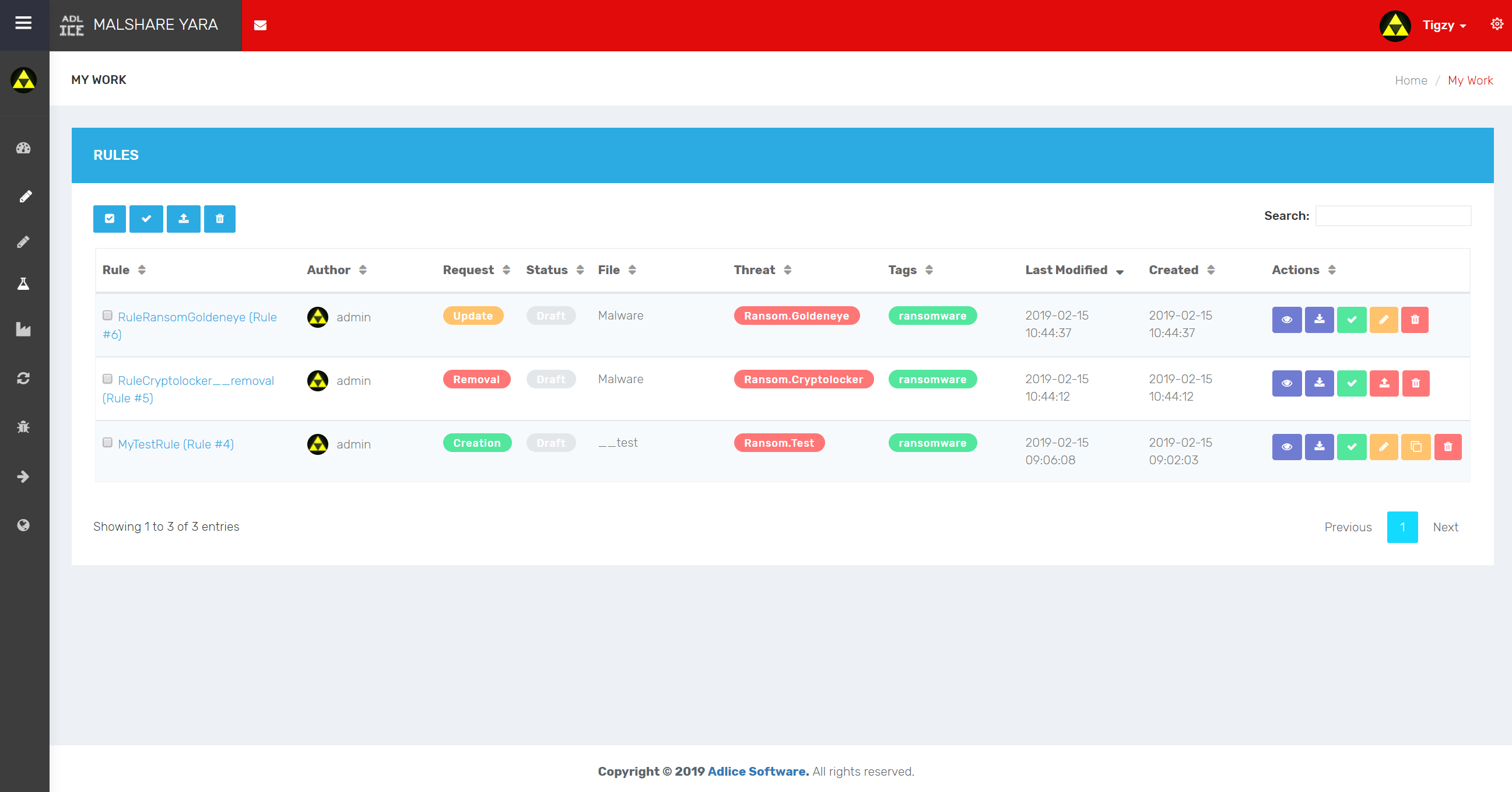 AdliceSoftware's tweet card. YaraEditor (Web Edition) Download from Official Website. Write, test, organize and share your Yara rules within a collaborative platform.