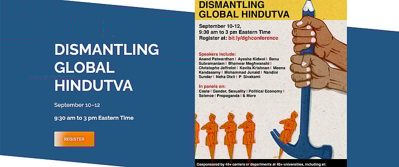 davidfrawleyved's tweet card. YOU KNOW THAT ALL bets are off when you see a “conference” whose title is Dismantling Global Hindutva. The title is a cipher for its underlying ideological dres