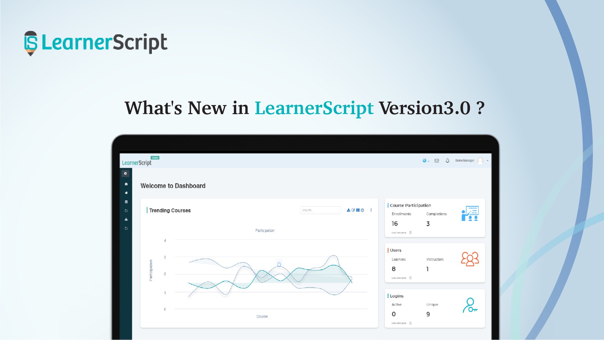 LearnerScript's tweet card. LearnerScript 3.0 version is now released. Get to know what's in as far as your Moodle analytics are concerned...