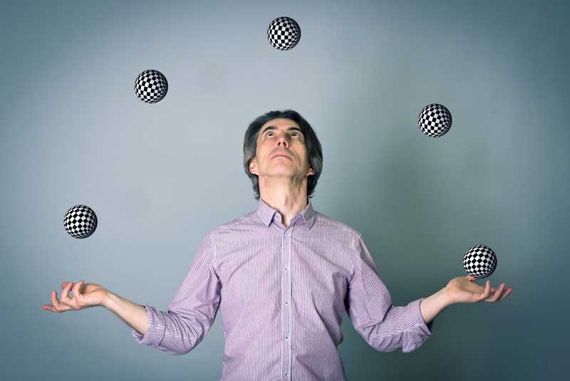 BillSherman's tweet card. What I observe in my work is that even the best jugglers drop balls on occasion and if you’re not a great juggler the frequency of dropped balls is