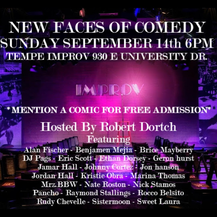 thegamexthegame's tweet card. New Faces of Comedy Sun. Sept. 14 #arizona #tempe #scottsdale #asu...