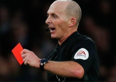 dan_stringer87's tweet card. Have Mike Dean sacked as a Premier League ref