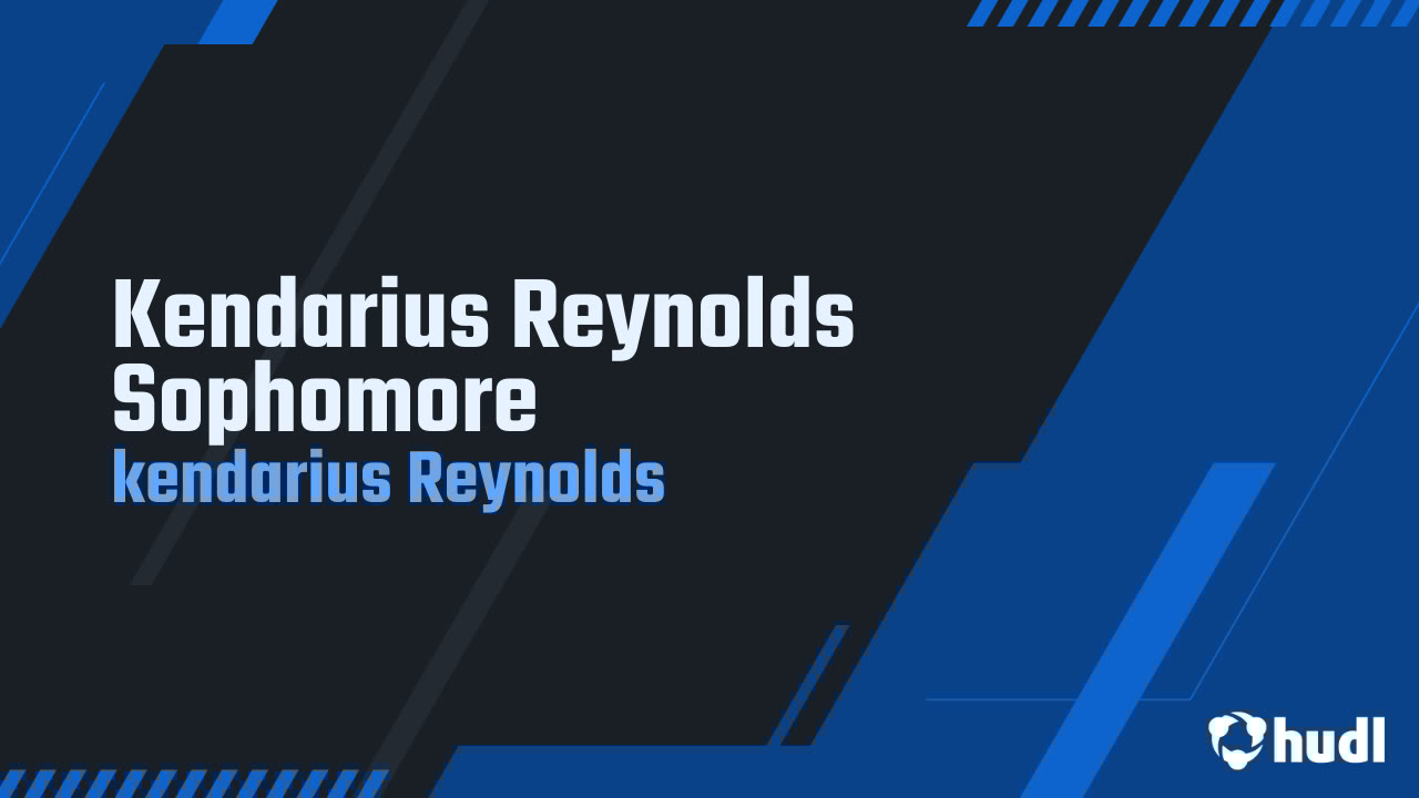 KendariusReyno1's tweet card. Kendarius Reynolds Sophomore