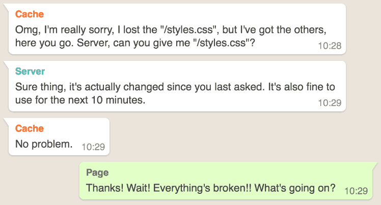 jaffathecake's tweet card. How to get the most out of caching without nasty race conditions