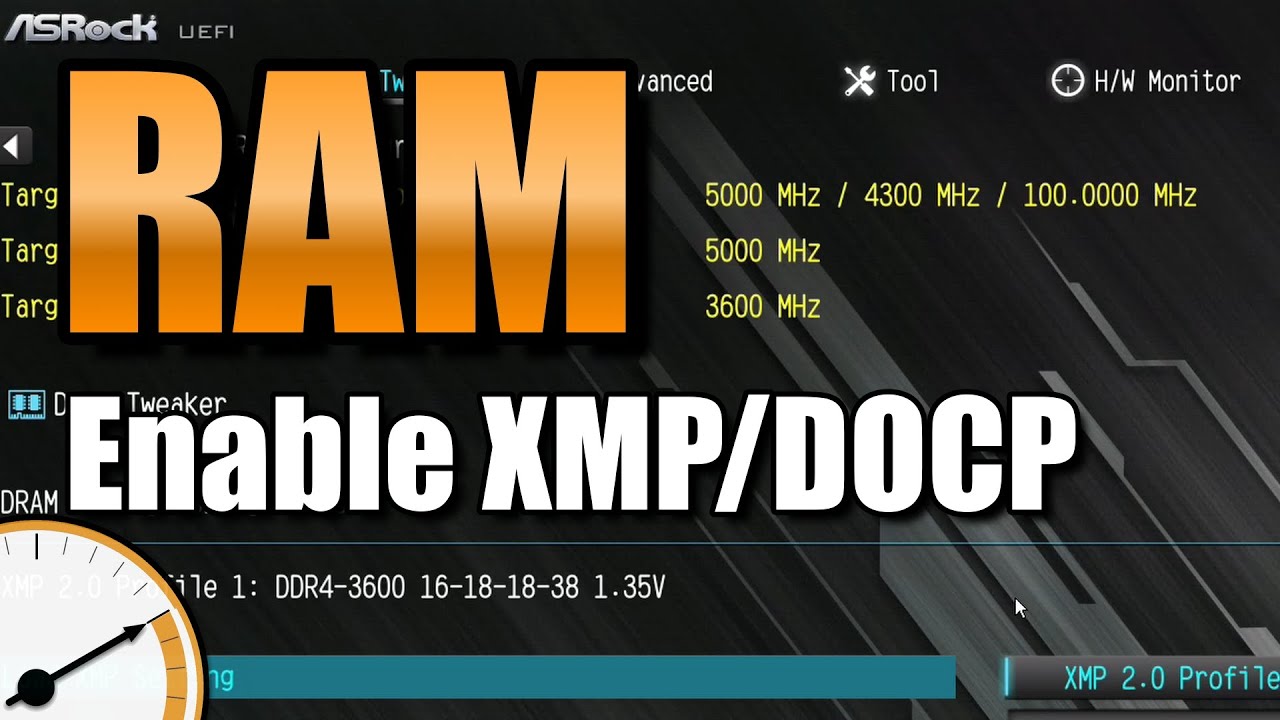 UserBenchmark's tweet card. How to enable XMP/DOCP