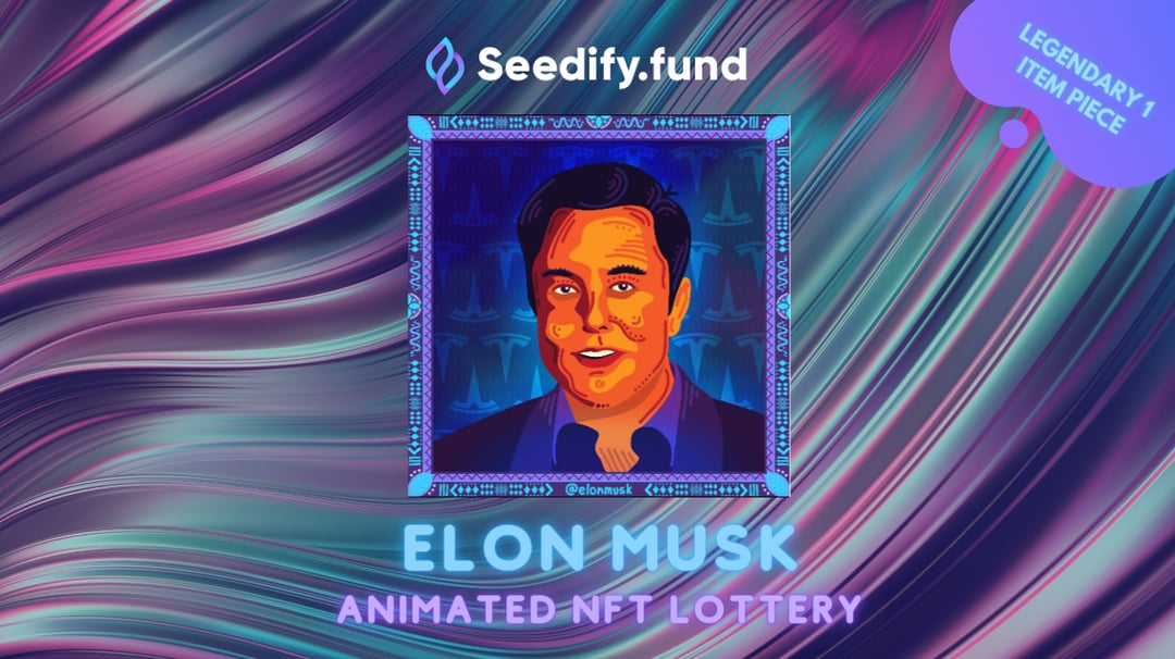 SeedifyFund's tweet card. Animated Elon Musk NFT can be checked here: https://www.bakeryswap.org/#/exchange/new-artworks/artworkInfo/19134/0/1 Only 1 piece of Elon Musk Animated NFT will exist. So this NFT piece will likely...