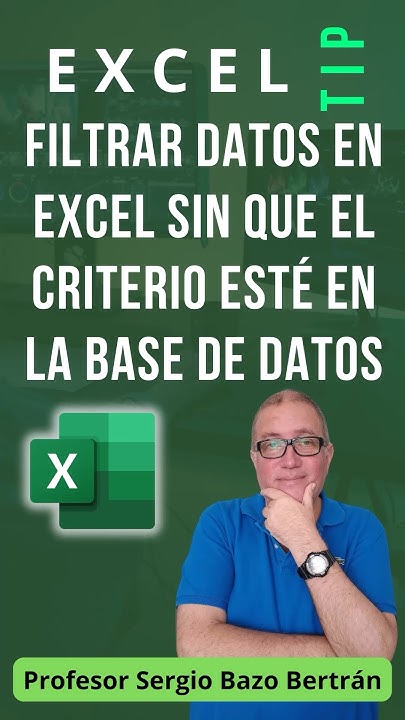 ProfeSergioBazo's tweet card. 🔍 Filtrar datos en Excel con criterios que NO EXISTEN en tu base...