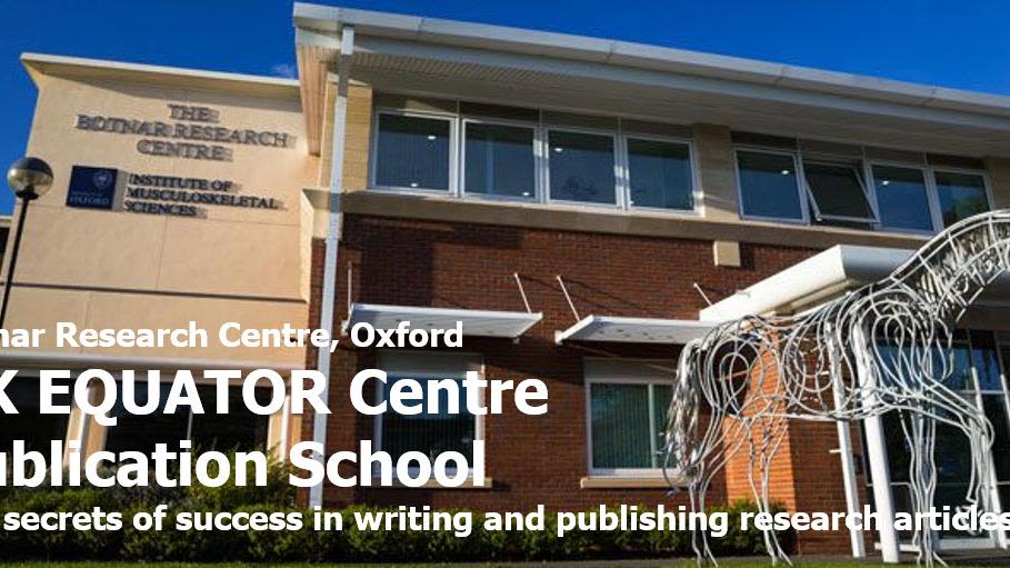 EQUATORNetwork's tweet card. Fit for purpose: The secrets of success in writing, publishing, and disseminating research articles