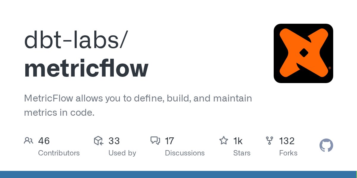 nick_handel's tweet card. MetricFlow allows you to define, build, and maintain metrics in code. - dbt-labs/metricflow