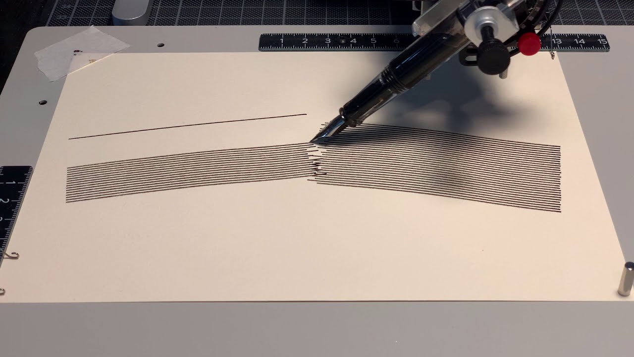 plottervision's tweet card. Inktober - Rip on the Axidraw V3/A3 Pen Plotter