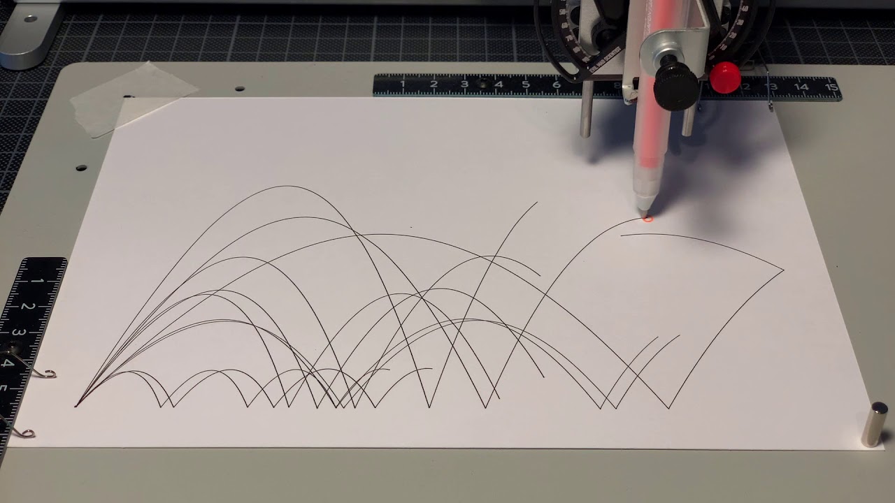 plottervision's tweet card. Inktober - Throw on the Axidraw V3/A3 Pen Plotter