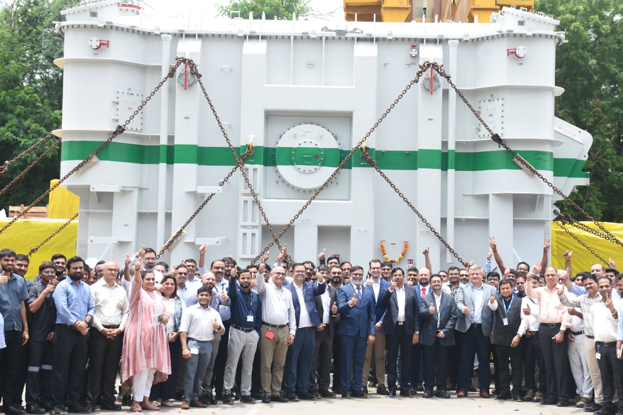 EPRmagazine's tweet card. Hitachi Energy has unveiled India's first 400 kV class, 315 MVA rating, three-phase synthetic ester fluid-filled power transformer for Power Grid Corporation of India Ltd. Hitachi Energy flagged off...