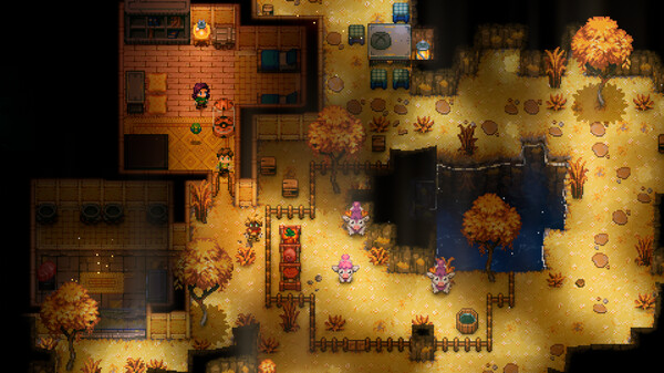 GamesCoverBlog's tweet card. Does Core Keeper have Couch & Online Co-op | VS Multiplayer | Cross Platform Play | Cross Save? How many players are supported?