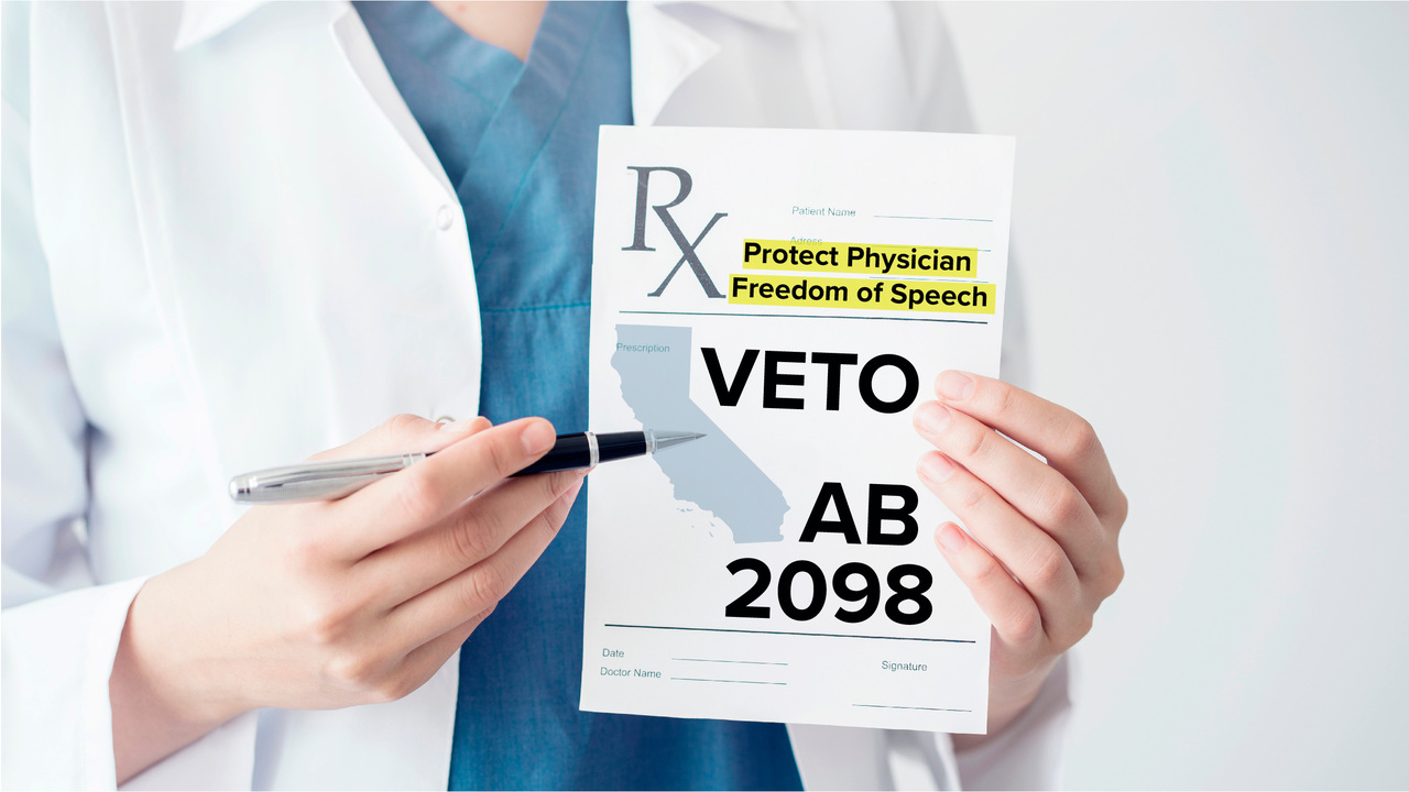 decourcey_paul's tweet card. Tell Gov. @GavinNewsom to VETO AB 2098. Protect Physician Freedom of Speech in California. http://p2a.co/0siERRU