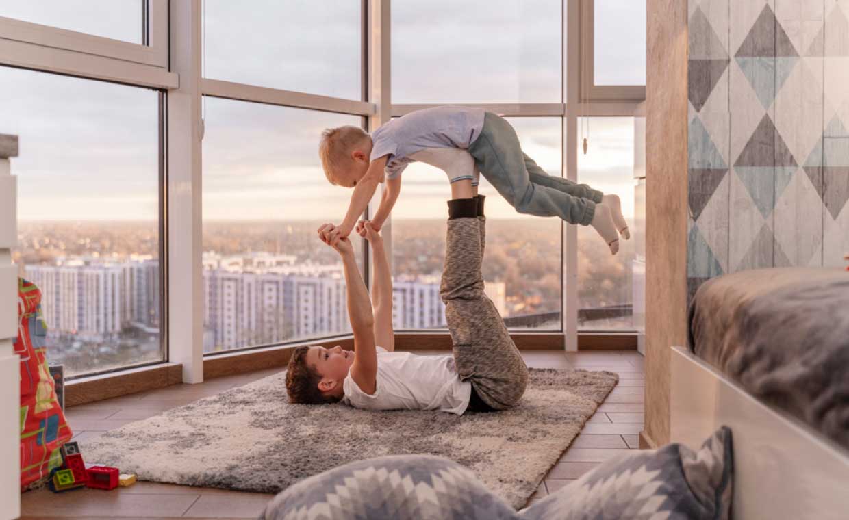 Gharpedia's tweet card. Explore the impact of architectural design on child psychology, focusing on spaces that nurture creativity, learning, and emotional well-being.