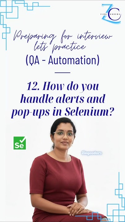 zingcoder's tweet card. Day 12- 30 | Java Selenium Interview QA | Handling Alerts & Pop-ups...