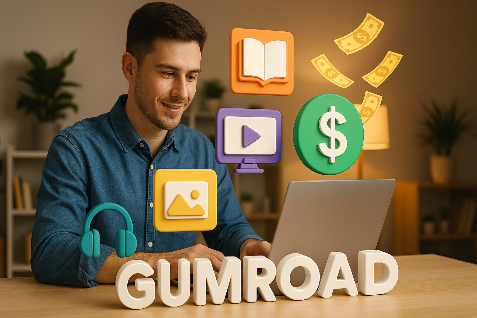 DoniaBlog's tweet card. دليل شامل لإستخدام Gumroad 2025: إنشاء متجر، بيع الكتب الإلكترونية، الدورات، القوالب، إدارة المبيعات، سحب الأرباح، وتسويق المنتجات الرقمية