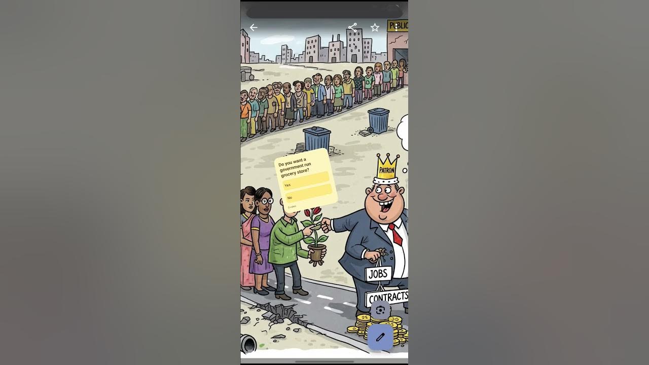 fedex1's tweet card. Do you really want government run grocery stores? #exponentialproblem