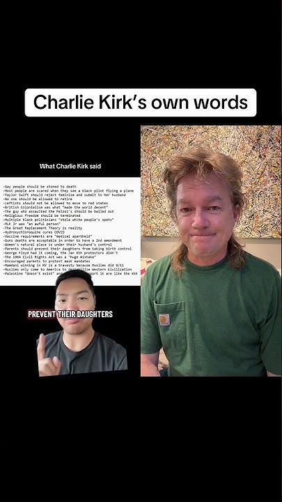 No_No_No_125731's tweet card. Charlie Kirk’s Own Words #duet #charliekirk #racist #misogynist...